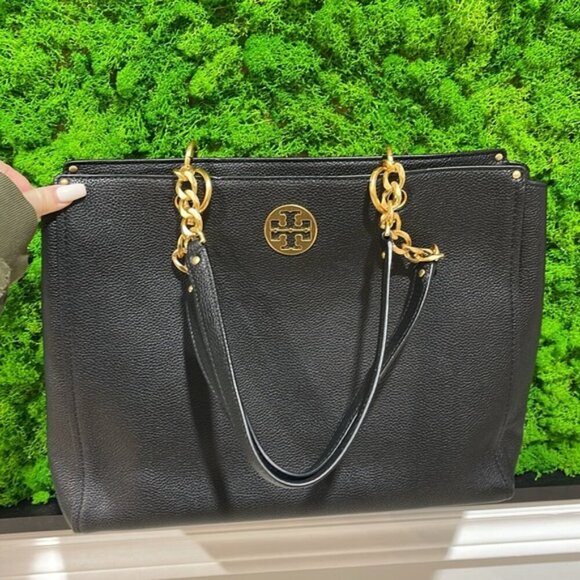 Tory Burch Everly Leather Tote - Picture 13 of 14